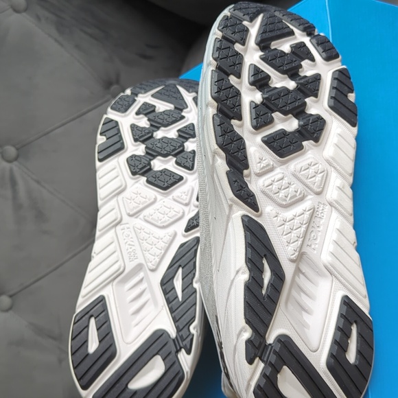 Hoka Gray and Orange Athletic Sneakers - Picture 6 of 7